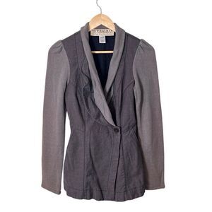 Prairie Underground Lagenlook Prince Blazer Jacket Size Small Organic Cotton